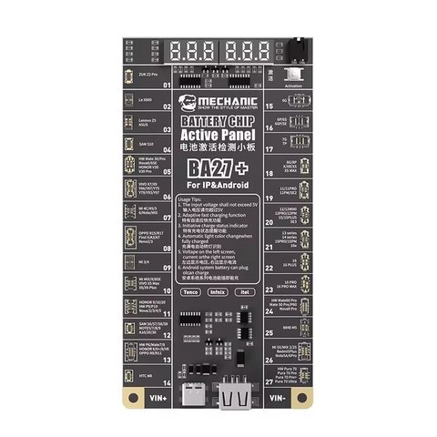 Battery Activation Cable Mechanic BA27+, battery activation board, iphone 6 16 android 