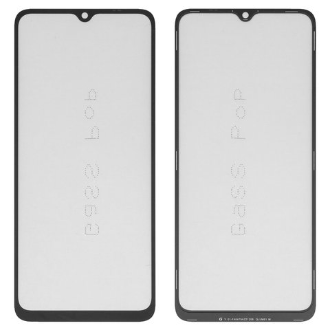 Housing Glass G+OCA PRO compatible with Xiaomi Poco C61, Redmi A3, Redmi A3x, with OCA film, black 