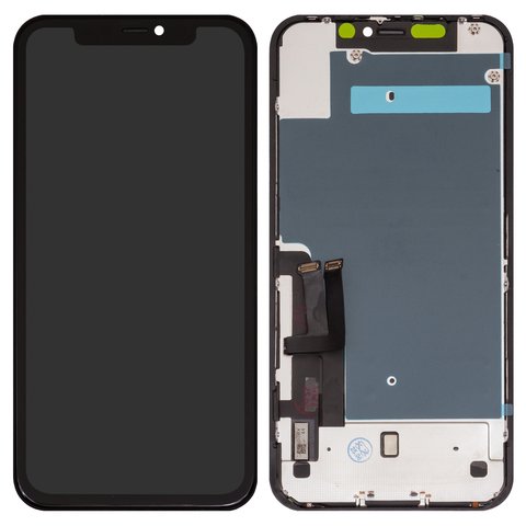 Дисплей для iPhone 11, черный, с рамкой, AAA, TFT , ZY, LTPS HD+
