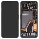 LCD compatible with Google Pixel 4 XL, (black, with frame, Original (PRC))