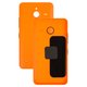 Panel trasero de carcasa puede usarse con Microsoft (Nokia) 640 XL Lumia Dual SIM, anaranjada, con botones laterales