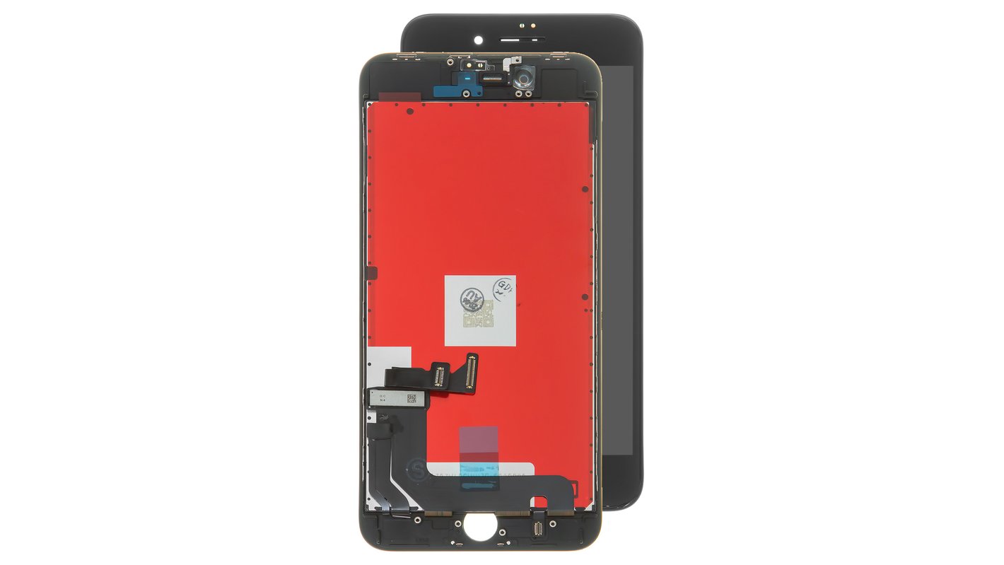 Pantalla LCD puede usarse con iPhone 8 Plus, blanco, con marco, AAA,  Tianma, con plásticos de cámara y sensor de acercamiento - All Spares
