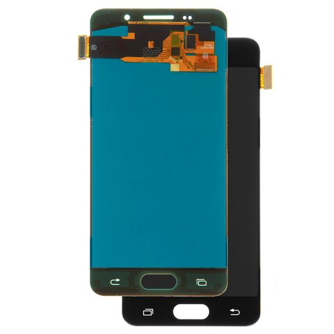Pantalla LCD puede usarse con Samsung A310 Galaxy A3 2016 , negro, sin marco, High Copy, OLED 
