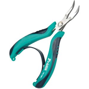 Alicates cortantes de pico curvado Pro'sKit PM 396I