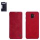 Funda Nillkin Qin leather case puede usarse con Samsung A600 Dual Galaxy A6 (2018), rojo, libro, plástico, cuero PU, #6902048157880