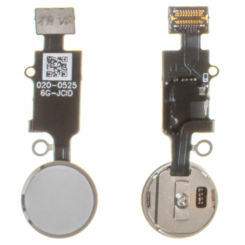 Cable flex puede usarse con Apple iPhone 7, iPhone 7 Plus, iPhone 8, iPhone 8 Plus, iPhone SE 2020, de botón HOME, blanco, sin lector de huellas dactilares sin Touch ID , con plástico, JC, 6th gen