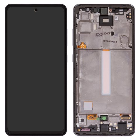 Pantalla LCD puede usarse con Samsung A528 Galaxy A52s 5G, negro, con marco, Original PRC