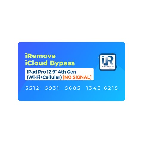 iCloud Bypass for iPad Pro 12.9 inch 4th Gen | Cellular [NO SIGNAL] & WiFi