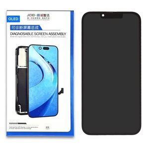 Pantalla LCD puede usarse con iPhone 13 Pro, negro, con marco, sin error, OLED  JCID Diagnosable, 120Hz