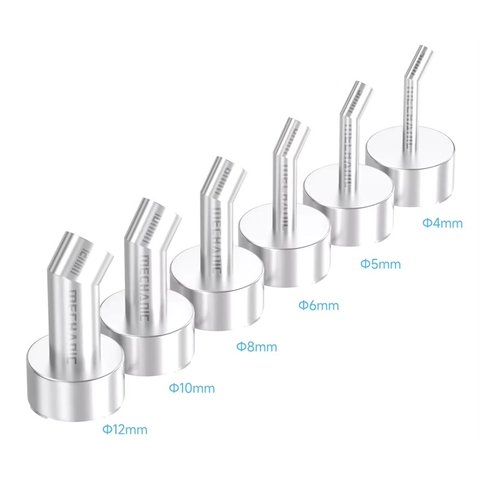 Boquilla para pistolas de aire Mechanic 2008 Original, curvada, 6in1, 4mm 5mm 6mm 8mm 10mm 12mm