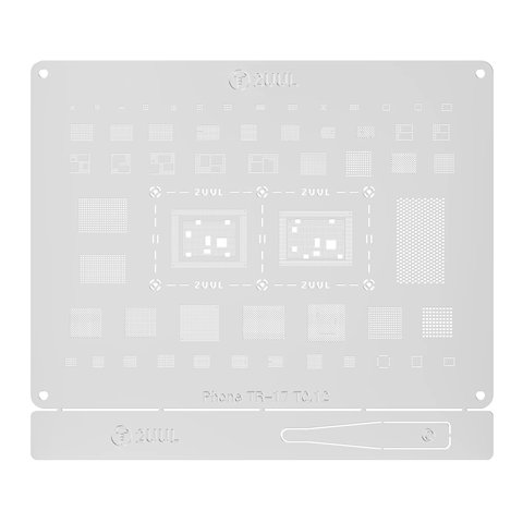 Plantilla BGA 2UUL BG03 puede usarse con Apple iPhone 17, iPhone 17 Pro, iPhone 17 Pro Max, iPhone Air
