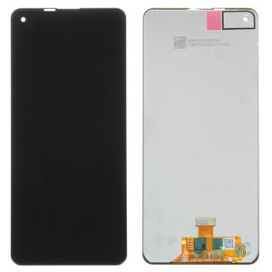 Дисплей для Samsung A217 Galaxy A21s, чорний, без рамки, High Copy