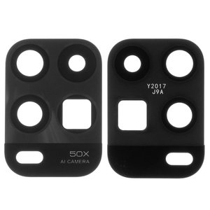 Стекло камеры для Xiaomi Mi 10 Youth 5G, черное