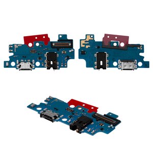 Шлейф для Samsung A307F DS Galaxy A30s, конектора зарядки, з мікрофоном, High Copy, плата зарядки