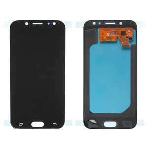 Дисплей для Samsung J530 Galaxy J5 2017 , чорний, без логотипа, без рамки, High Copy, з широким обідком, OLED 