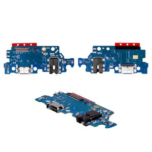 Шлейф для Samsung A235 Galaxy A23, конектора навушників, конектора зарядки, з мікрофоном, Original PRC , плата зарядки