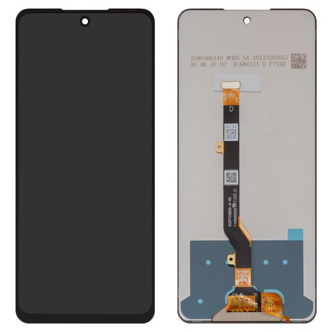 Дисплей для Tecno Camon 19 Neo, чорний, без рамки, High Copy, FPC6805 4 V5