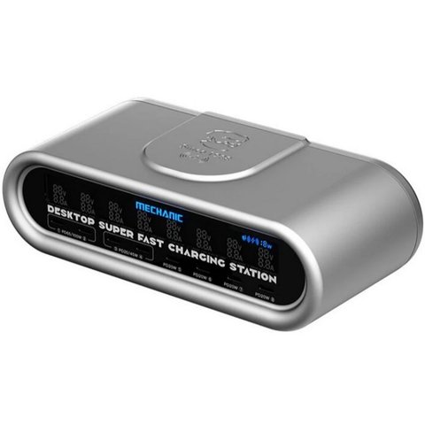 Сетевое зарядное устройство Mechanic E Power Max, 240 Вт, Power Delivery PD , с беспроводной зарядкой, 8 портов