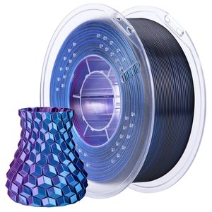 Филамент для 3D принтера ELEGOO PLA Silk Blue Purple Black, 1 кг