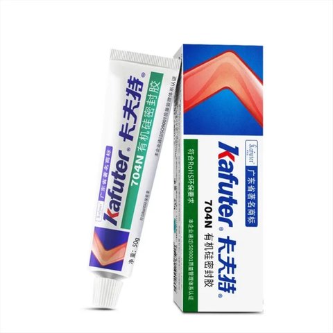 Клей герметик Kafuter K 704N, 50 г, білий, густий