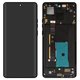 Дисплей для Motorola Edge 40, чорний, з рамкою, Original (PRC)