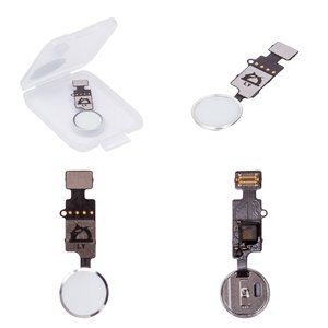 Шлейф для iPhone 7, iPhone 8, iPhone SE 2020, кнопки Home, білий, з пластиком, без сканера відбитків пальців без Touch ID , universal