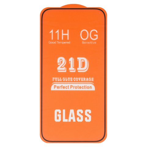 Защитное стекло для Apple iPhone 16, совместимо с чехлом, Full Glue, без упаковки , черный