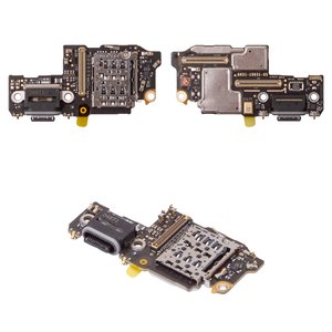 Шлейф для Google Pixel 9, Pixel 9 Pro, конектора зарядки, з компонентами, Original PRC , плата зарядки