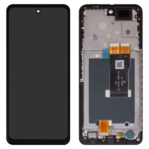 Дисплей для ZTE Blade A75 5G, Nubia Focus, чорний, з рамкою, High Copy, 15 3240A 14681 51