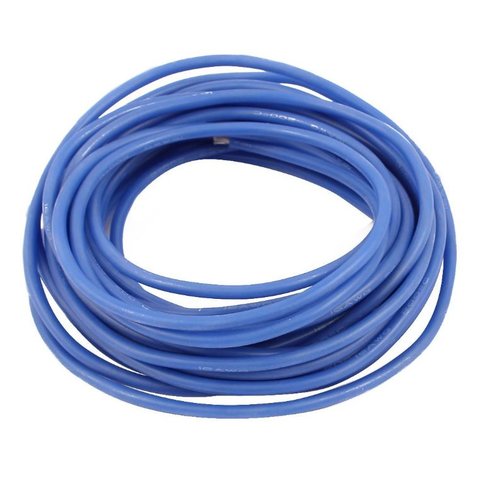Провод в силиконовой изоляции 16AWG, 1,31 мм², 1 м, синий