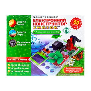 Конструктор ЗНАТОК Альтернативна енергія (50 проектів) Конструктор ЗНАТОК Альтернативна енергія (50 проектів)