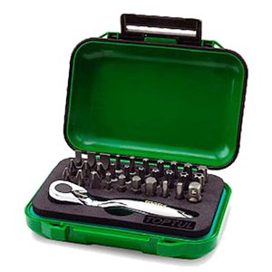 Набір біт з тріскачкою бітотримачем TOPTUL GABW3103