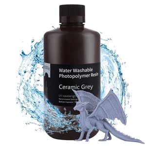 Фотополімерна смола для 3D принтера ELEGOO Ceramic Grey водозмивна , 1 кг