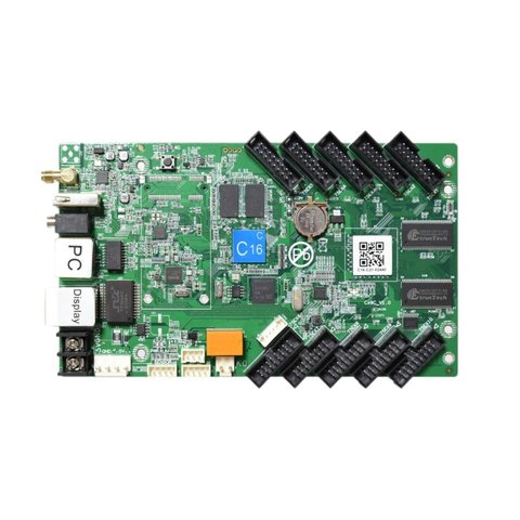 Huidu HD C16C LED Display Module Control Card 640x320, 10xHUB75E, with Wi Fi Module 